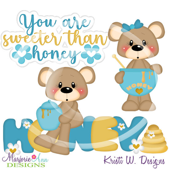 Franklin & Frannie Sweeter Than Honey SVG Cutting Files +Clipart - Click Image to Close